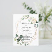 Einladung zur Hochzeitsfeier. Einladung (Stehend Vorderseite)