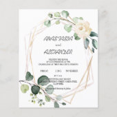 Einladung zur Hochzeitsfeier. Einladung (Vorderseite)