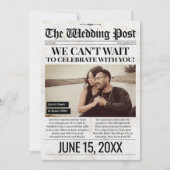 Einladung zur Hochzeitsfeier, Einladung zum Foto (Vorderseite)