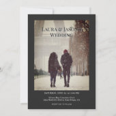 Einladung zur Hochzeitsfeier, Einladung zum Foto (Rückseite)