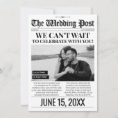 Einladung zur Hochzeitsfeier, Einladung zum Foto (Vorderseite)