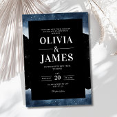 Einladung zur Hochzeitsfeier, eleganter Nachthimme