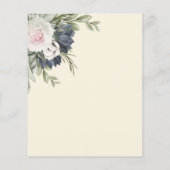 Einladung zur Hochzeitsfeier. Flyer (Hinten)