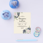 Einladung zur Hochzeitsfeier. Flyer (Einzeln)