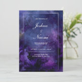 Einladung zur Hochzeitsfeier für die Galaxie Mitte (Stehend Vorderseite)