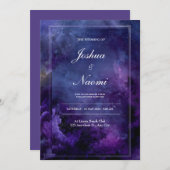 Einladung zur Hochzeitsfeier für die Galaxie Mitte (Vorne/Hinten)