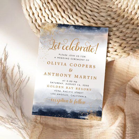 Einladung zur Hochzeitsfeier für die Marine und Go