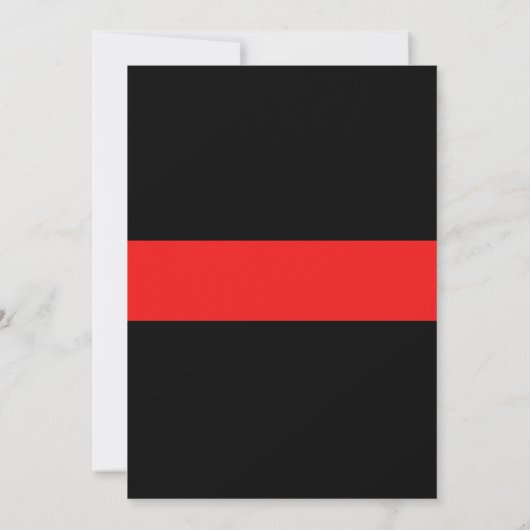 Einladung zur Hochzeitsfeier für Feuerwehrleute (Rückseite)