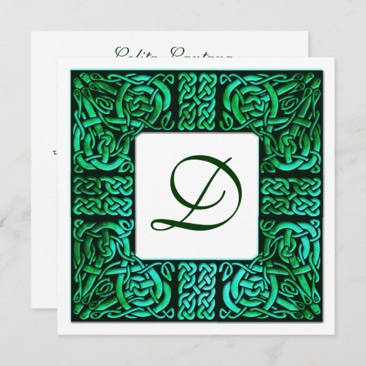 Einladung zur Hochzeitsfeier für Grüne Gewässer (Vorne/Hinten)