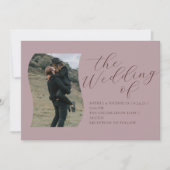 Einladung zur Hochzeitsfeier für saubere Skriptkal (Vorderseite)