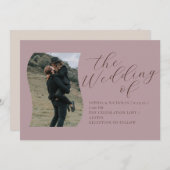 Einladung zur Hochzeitsfeier für saubere Skriptkal (Vorne/Hinten)