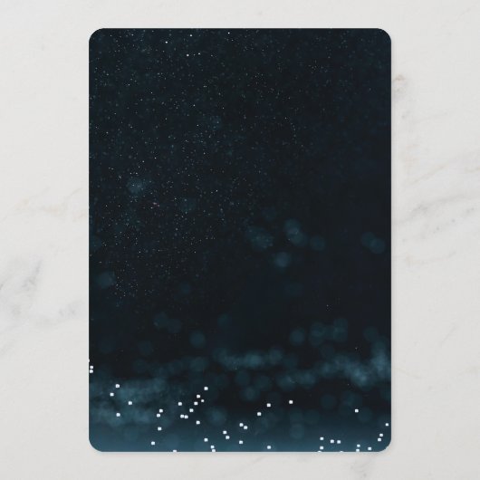 Einladung zur Hochzeitsfeier, Galaxie (Rückseite)