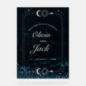 Einladung zur Hochzeitsfeier, Galaxie Acrylschild (Vorderseite)
