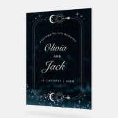 Einladung zur Hochzeitsfeier, Galaxie Acrylschild (Winkel)