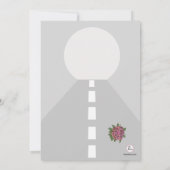 Einladung zur Hochzeitsfeier - Grau (Rückseite)