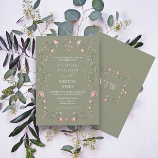 Einladung zur Hochzeitsfeier im französischen Gart