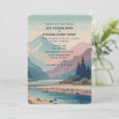 Einladung zur Hochzeitsfeier im Freien (Stehend Vorderseite)