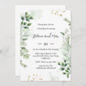 Einladung zur Hochzeitsfeier im Grünen (Vorne/Hinten)