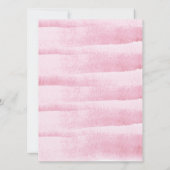 Einladung zur Hochzeitsfeier im Pink Watercolor (Rückseite)