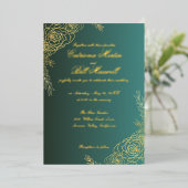 Einladung zur Hochzeitsfeier im Stille der Golden (Stehend vorne)