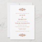 Einladung zur Hochzeitsfeier im Südwesten der Wüst (Vorderseite)