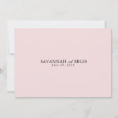 Einladung zur Hochzeitsfeier im tropischen Grünen (Rückseite)