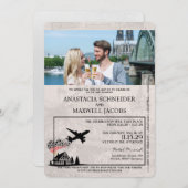 Einladung zur Hochzeitsfeier im Weißen Deutschland (Vorne/Hinten)