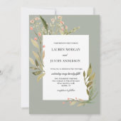 Einladung zur Hochzeitsfeier im Zauberwald (Vorderseite)