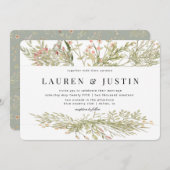 Einladung zur Hochzeitsfeier im Zauberwald (Vorne/Hinten)