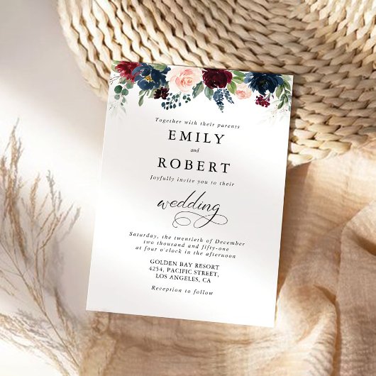 Einladung zur Hochzeitsfeier in Burgund und der Ma