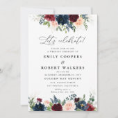 Einladung zur Hochzeitsfeier in Burgund und der Ma (Vorderseite)