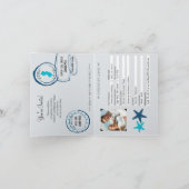 Einladung zur Hochzeitsfeier in Cape May New Jerse (Innenseite)