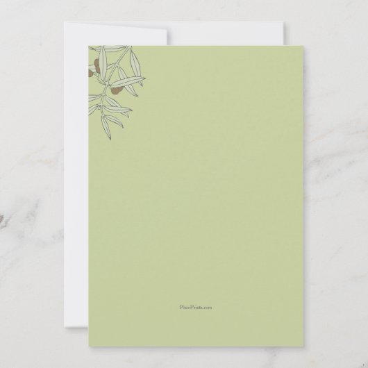 Einladung zur Hochzeitsfeier in der Ägäis (Rückseite)