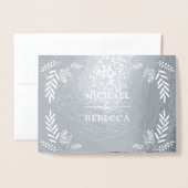 Einladung zur Hochzeitsfeier in der Blauen Zweigst (Vorderseite mit Umschlag)