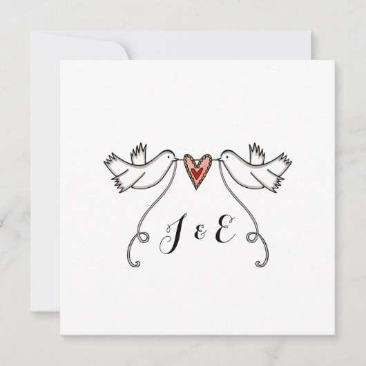 Einladung zur Hochzeitsfeier in der Liebe von Cust (Vorderseite)