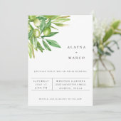 Einladung zur Hochzeitsfeier in der Toskana (Stehend Vorderseite)