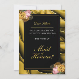 Einladung zur Hochzeitsfeier in eleganter Trauzeug