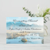 Einladung zur Hochzeitsfeier in Serene Mountain Sc (Stehend Vorderseite)