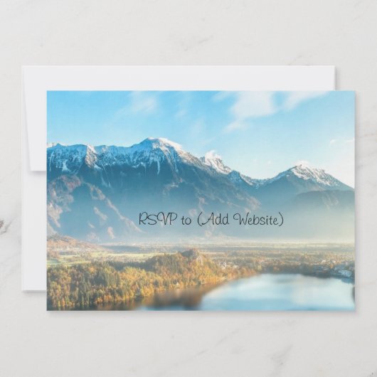 Einladung zur Hochzeitsfeier in Serene Mountain Sc (Rückseite)