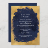 Einladung zur Hochzeitsfeier in Starry Night (Vorne/Hinten)