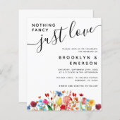 Einladung zur Hochzeitsfeier | Keine Extravagante (Vorne/Hinten)