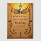 Einladung zur Hochzeitsfeier mit Ägypten (Vorderseite)