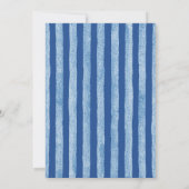 Einladung zur Hochzeitsfeier mit blauer Rose (Rückseite)