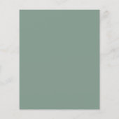 Einladung zur Hochzeitsfeier mit blühenden Wasserf (Rückseite)