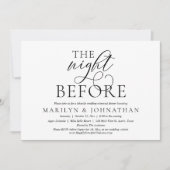 Einladung zur Hochzeitsfeier mit Probe (Vorderseite)