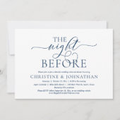 Einladung zur Hochzeitsfeier mit Probe (Vorderseite)