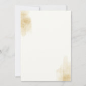 Einladung zur Hochzeitsfeier mit Wasserfarbe (Rückseite)