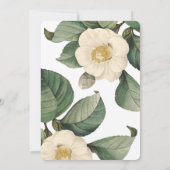 Einladung zur Hochzeitsfeier mit weißer Vintager B (Rückseite)