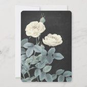 Einladung zur Hochzeitsfeier mit weißer Vintager B (Rückseite)