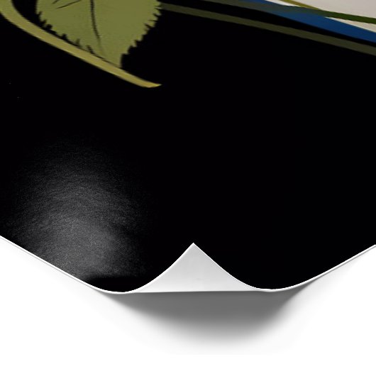 Einladung zur Hochzeitsfeier Poster (Ecke)